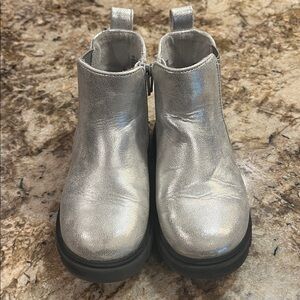 Silver Ankle Boots